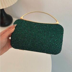 Emerald Green Clutch Bag